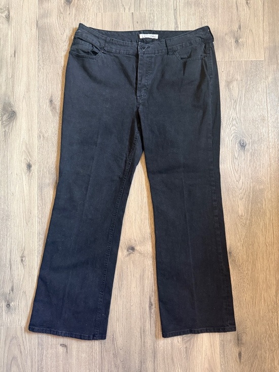 chico’s platinum Denim - Women’s Black Wide-Leg Jeans - Classic Flare Style